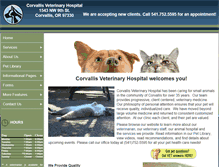 Tablet Screenshot of corvallis-vet.com